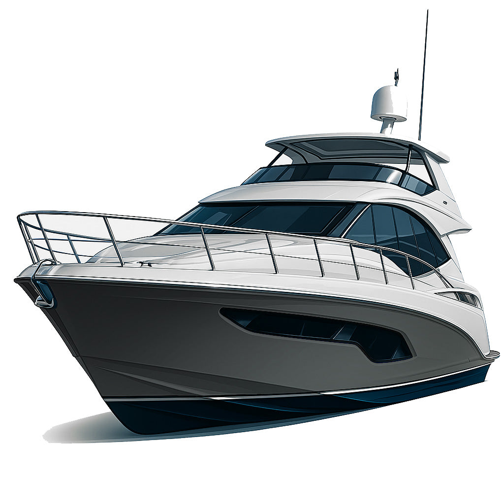 ✨ Premium-Bootsfolie in Matt – Die edle Lösung mit Premium-Finish - Stahlgrau Matt