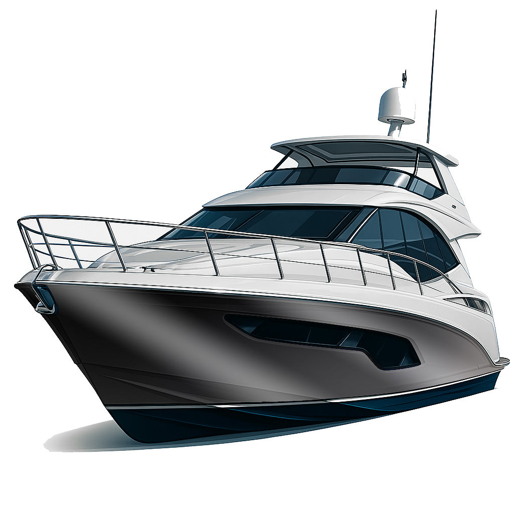 ✨ Premium-Bootsfolie in Hochglanz – Die edle Lösung mit Premium-Finish - Anthrazit Hochglanz