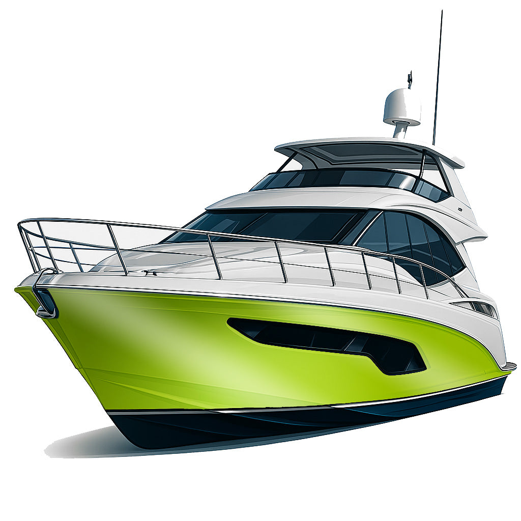 ✨ Premium-Bootsfolie in Hochglanz – Die edle Lösung mit Premium-Finish - Algengrün Hochglanz