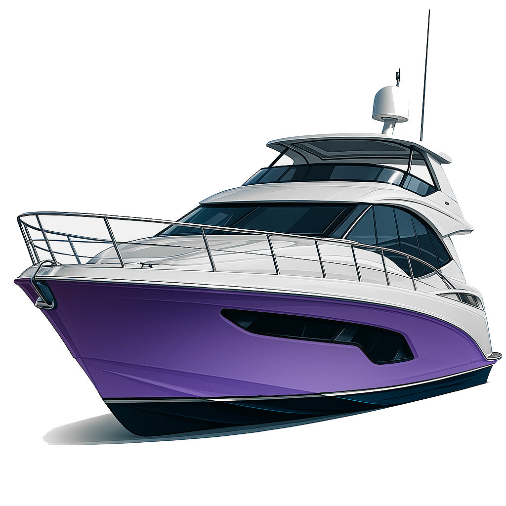 ✨ Premium-Bootsfolie in Matt – Die edle Lösung mit Premium-Finish - Violett Metallic Matt