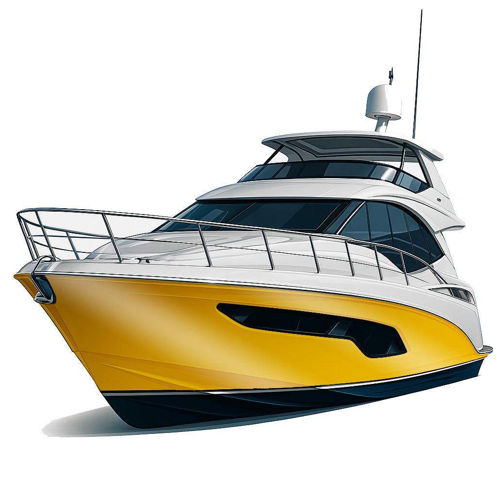 ✨ Premium boat foil in high gloss – The elegant solution with a premium finish - Traffic yellow high gloss 