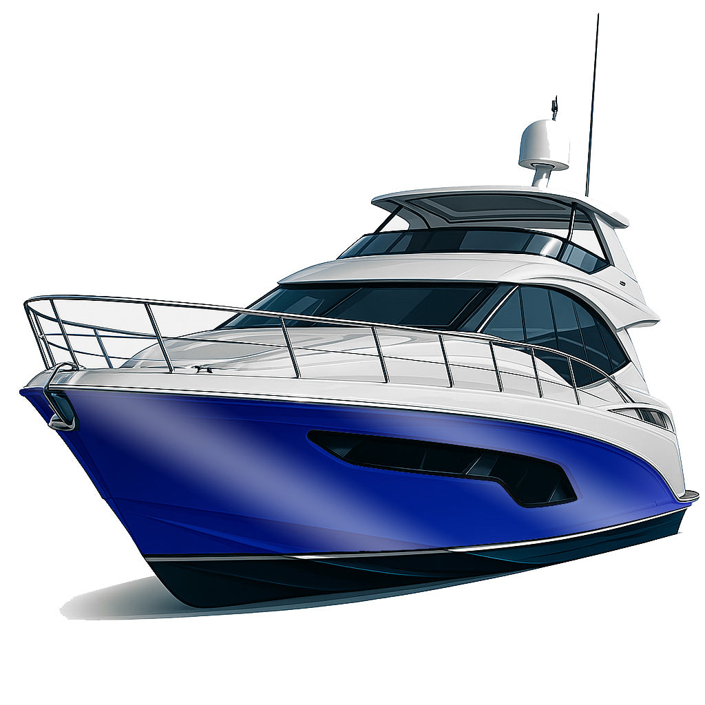 ✨ Premium boat foil in high gloss – The elegant solution with a premium finish - Royal blue high gloss 